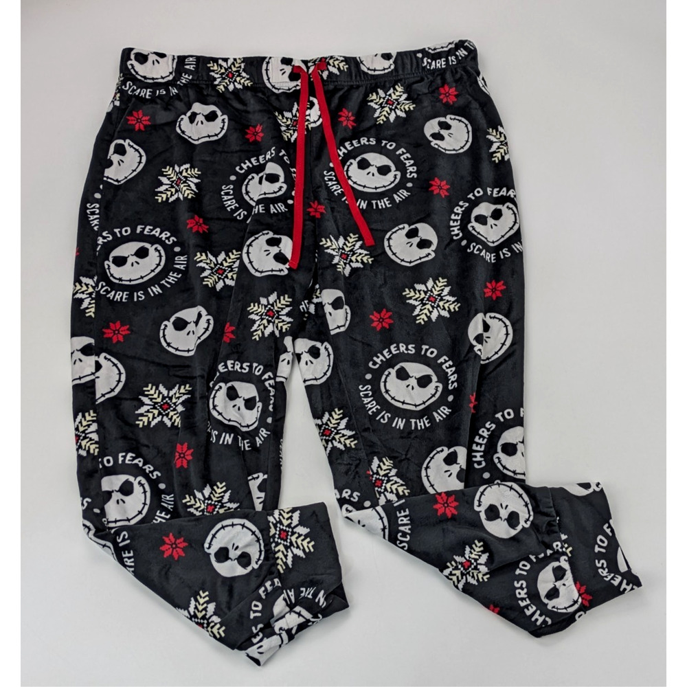 Disney Jack Skellington ‘Cheers To Fears Scare Is In The Air’ Fleece PJ Pants XL